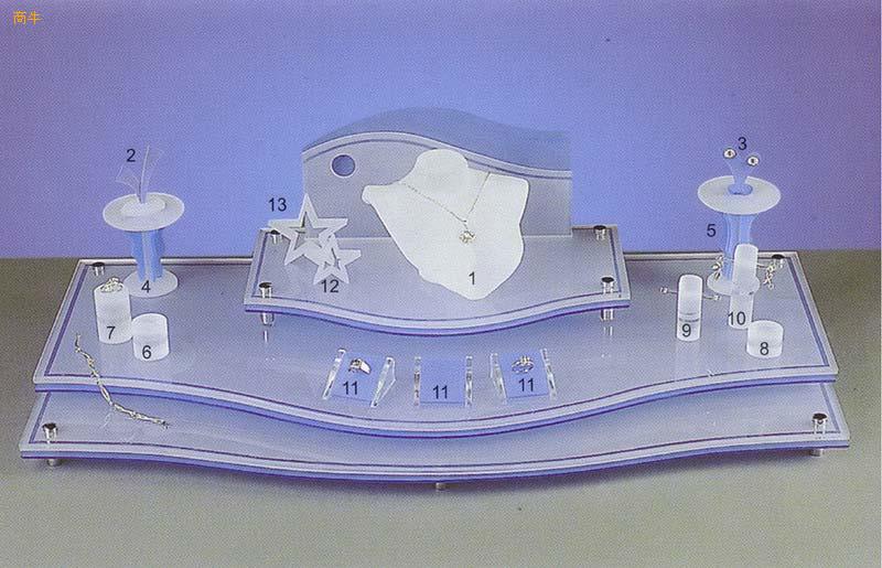 亚克力珠宝饰品展示架制品